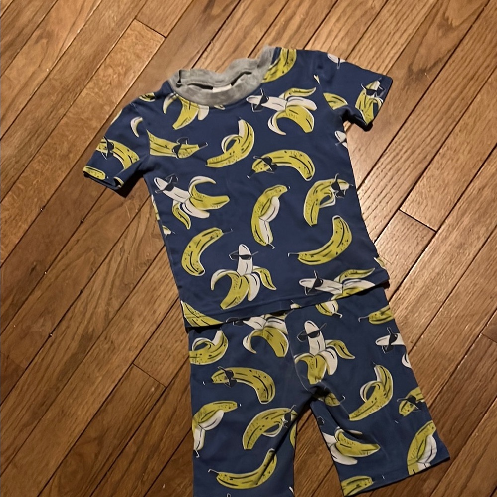 Mini Boden Banana Pajama Set